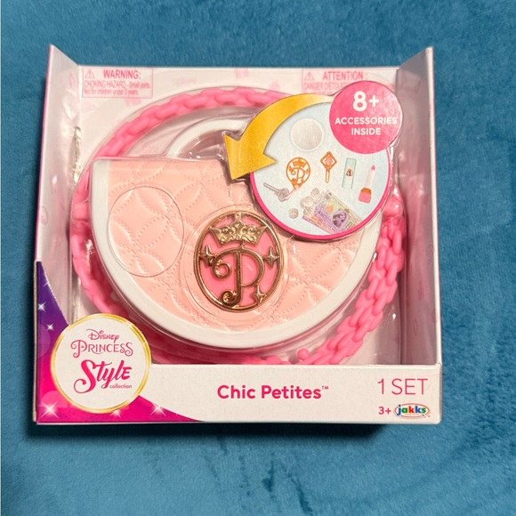 Disney Other - Disney Princess Chic Petites Pink Crossbody Purse with Gold Emblem